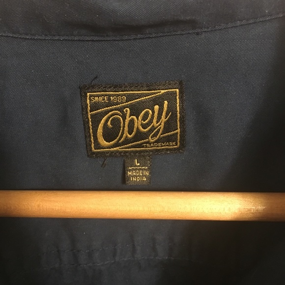 OBEY Long Sleeve Button Up Shirt - Picture 5 of 7
